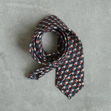 luxury linen tie Eclipse designed by Niki Fulton Scotland
