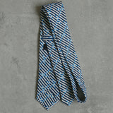 luxury linen tie Breton Signal designed by Niki Fulton Scotland