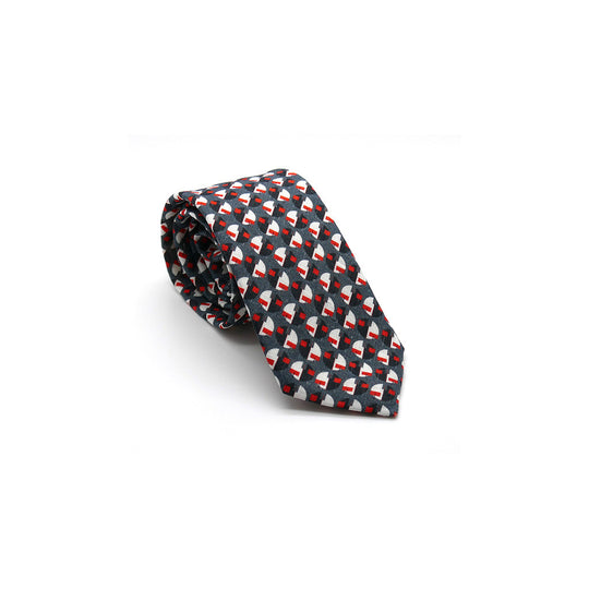 luxury linen tie Eclipse designed by Niki Fulton Scotland
