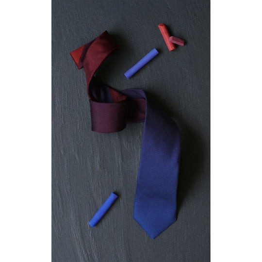 Blue Silk Tie by Niki Fulton