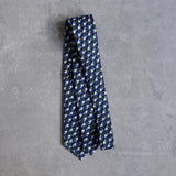 Blue Eclipse linen tie by Niki Fulton Scotland