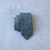 Fennel Tangle silk tie designed by Niki Fulton. A green floral print