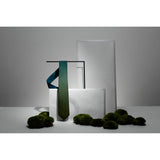 Moss silk tie designed by Niki Fulton. Blues and greens. 